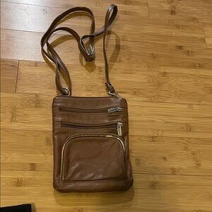 Brown Leather Crossbody Bag